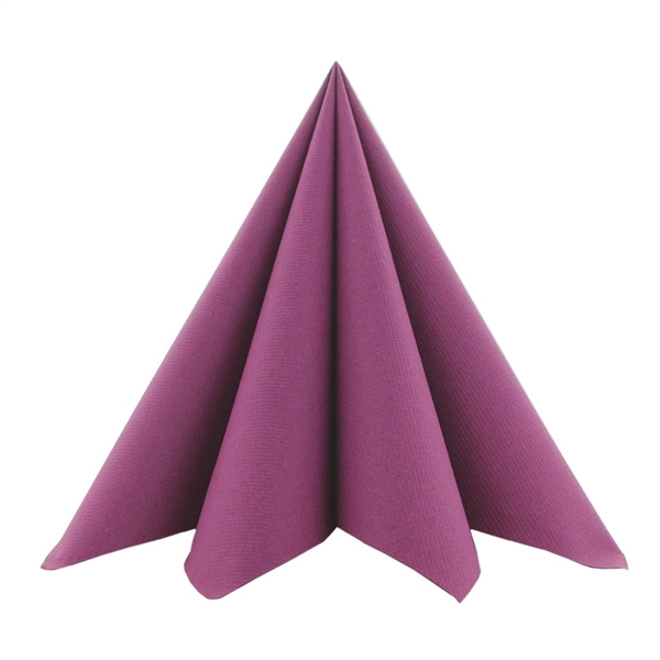 Airlaid stoflignede serviet 40x40 cm. 50 stk Berry