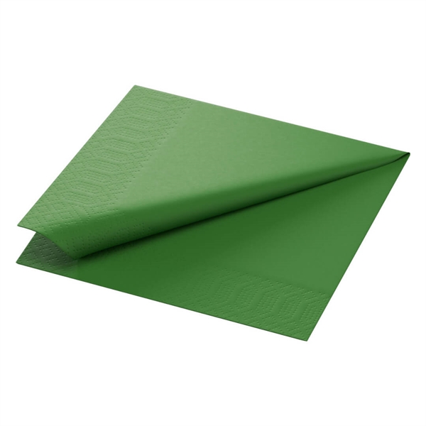 Duni 3-lags middagsserviet 40x40 cm. 125 stk Leaf Green