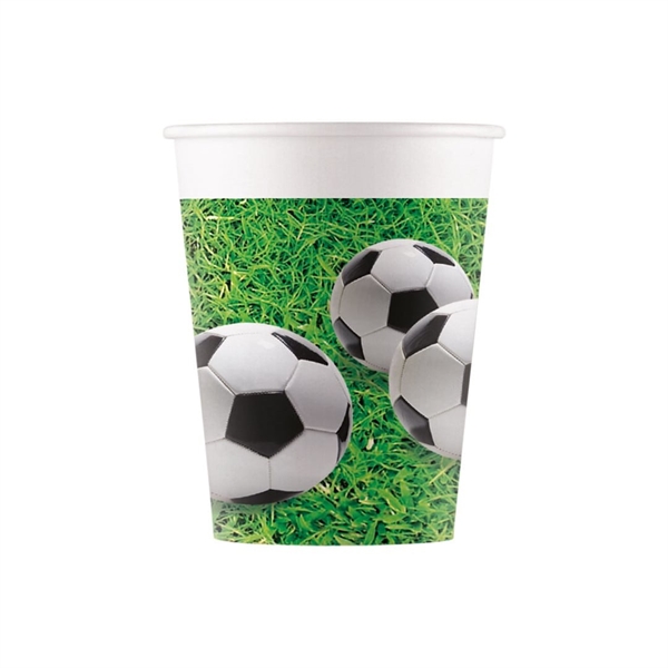 Fodbold papkrus 8 stk. 200 ml.