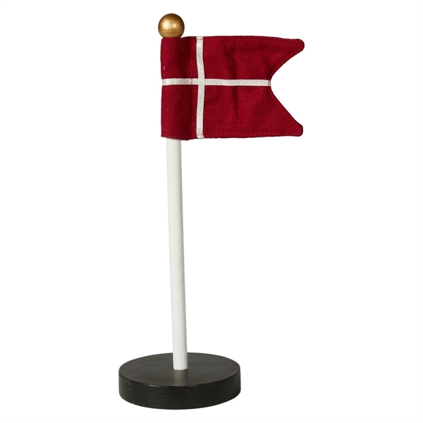 Dannebrogsflag på fod 25 cm.