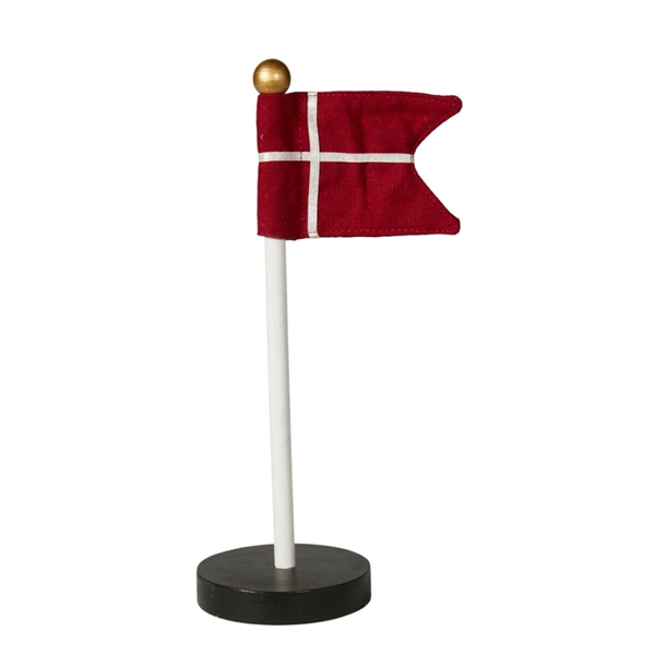 Dannebrogsflag på fod 20 cm.